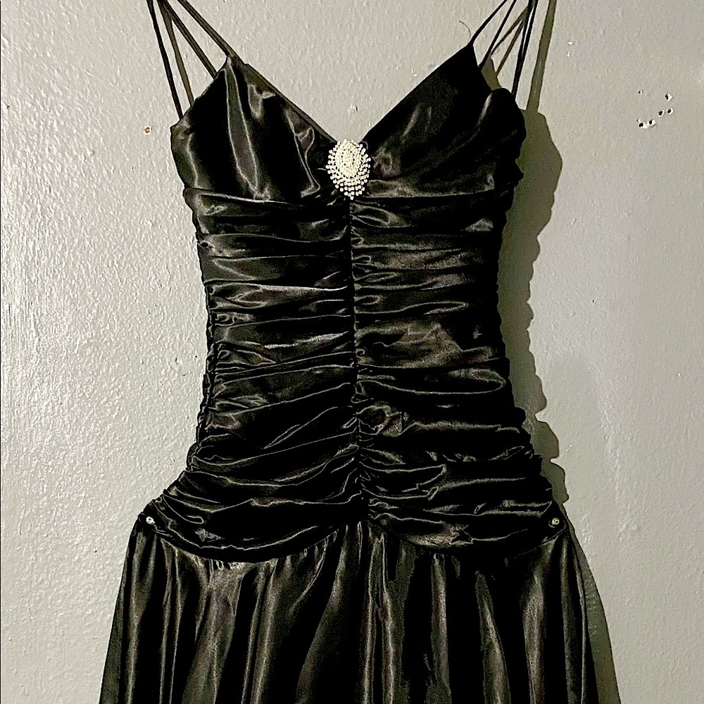 Black Satin party dress